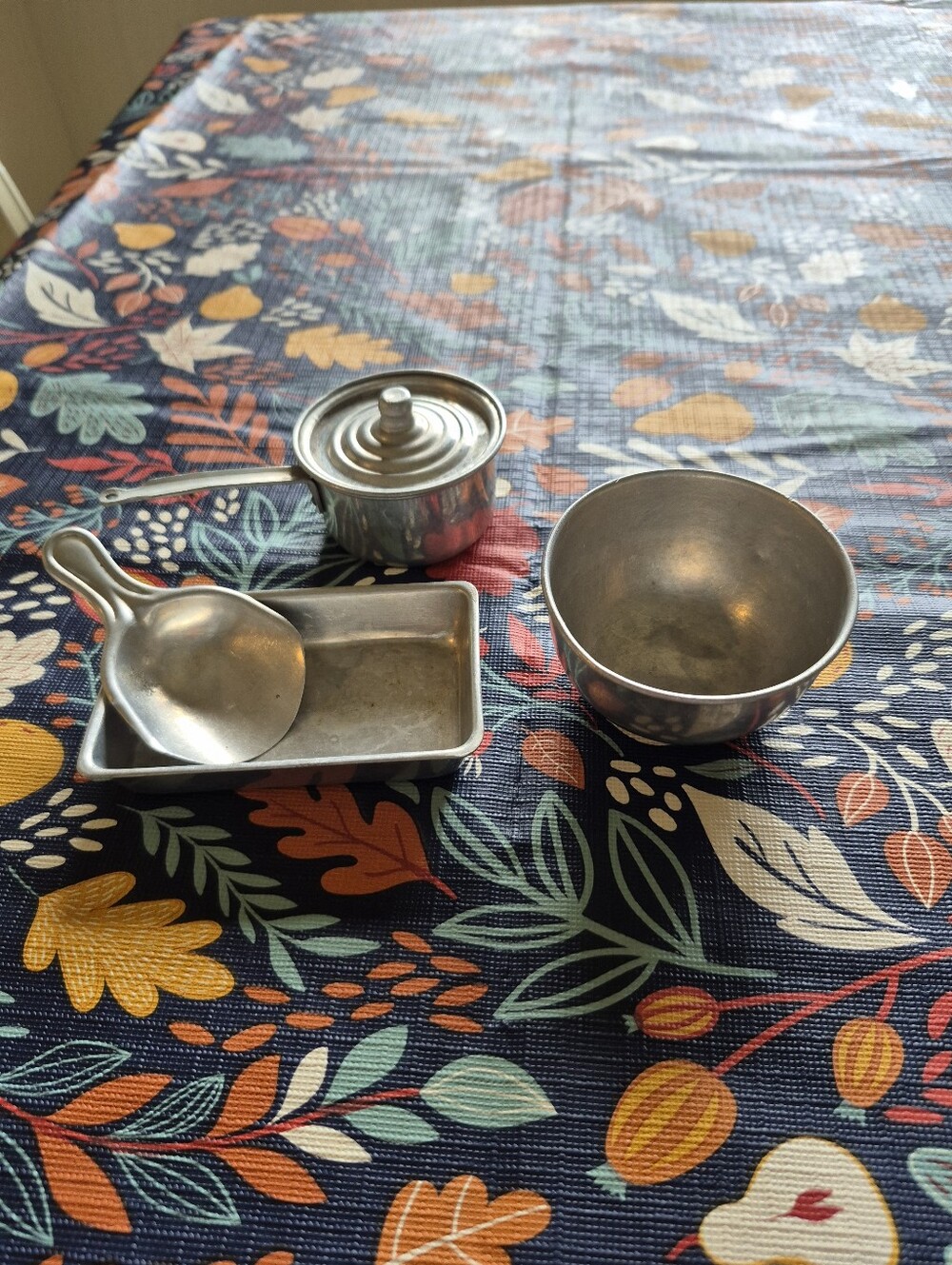Vintage Mini Metal Kitchen Set
